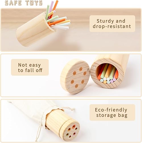 Miniatura 5 de Busy Montessori Juguetes para bebés de 6 meses a 3 años  Juguetes de desarrollo de habilidades motoras sensoriales de madera para niños de 1 a 3 años
