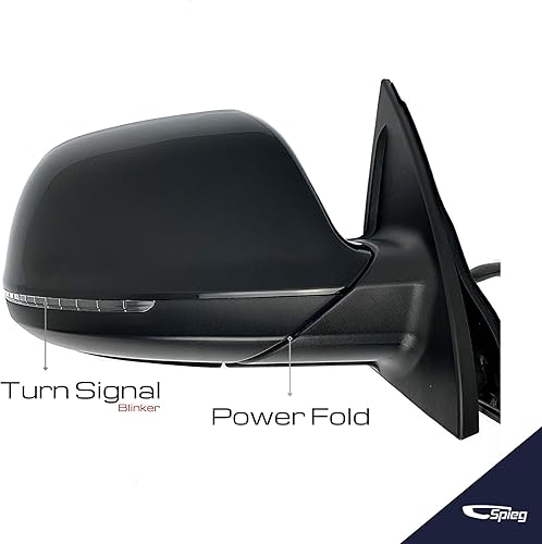 Miniatura 3 de Spieg Reemplazo del espejo lateral del pasajero para Audi Q7 2010-2015 Lámpara de charco de señal de giro Power Folding Lane Assist BSM Memory Auto