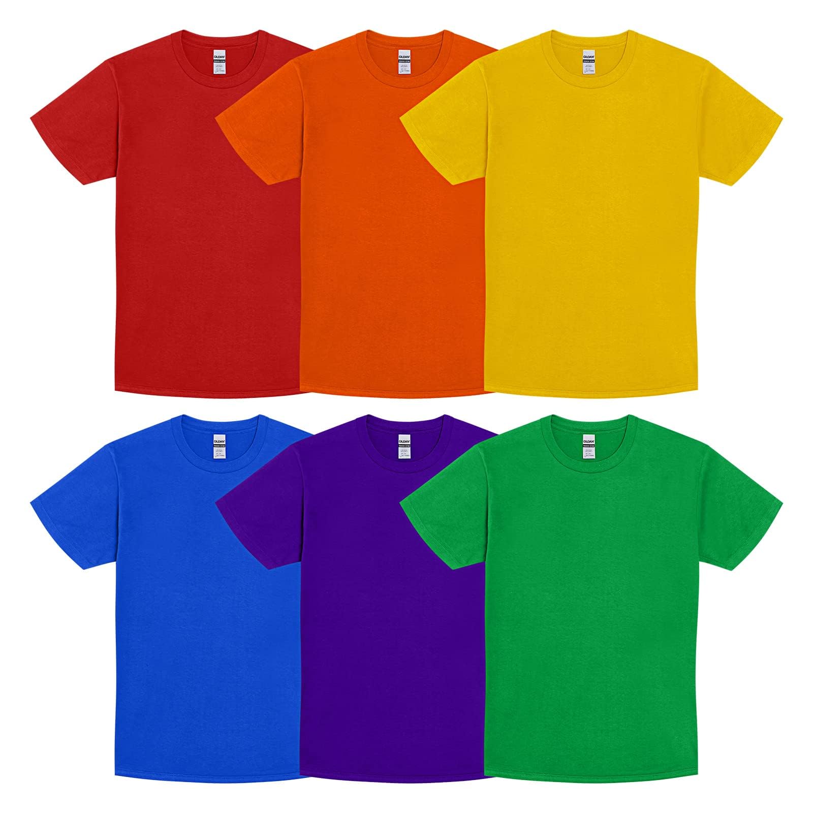 Haysandy 6 Pieces Women's Cotton Crew T Shirts Bulk Short Sleeve Lightweight Tees Mix Colors Clothes