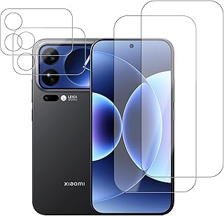 For Xiaomi 17 Pro Max フィルム 保護フィルム (フィルム×2+カメラフィルム×2) ガラスフィルム 強化ガラス 【NOUKAJU】 Xiaomi 17 Pro Max スマートフォン 用 保護 フィルム 液晶保護 フィルム 高透過率 硬度9H 飛散防止 気泡防止 指紋防止 自動吸着 貼り付け簡単