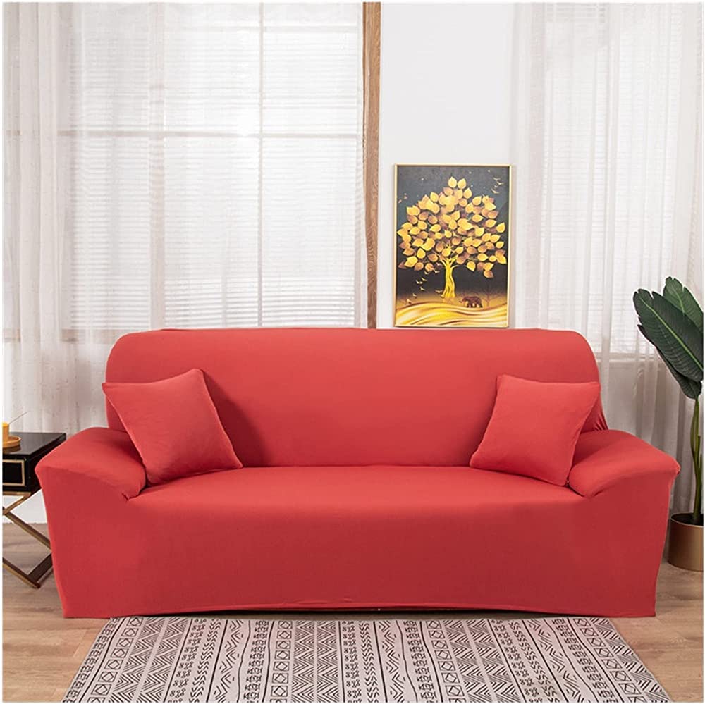 MGEMJMJ Sofa Slipcovers,Living Room Sofa Cover Sofa Cover Elastic Sofa Cover Chair Protection Cover 1/2/3/4 Seat Spandex(Size:3 seater 185-230cm,Color:A)