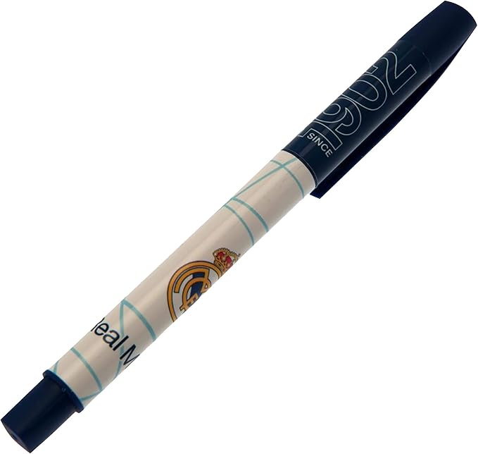 Amazon Co Jp レアル マドリード フットボールクラブ Real Madrid Cf オフィシャル商品 ロゴ ボールペン ワンサイズ ホワイト ブルー 文房具 オフィス用品