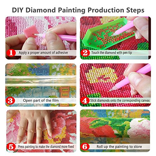 Diamond Painting Kits For Adults 5D Diy Full Drill Crystal Rhinestone Embroidery Cross Stitch Arts Craft Canvas Wall Decor (Cat Girl) #TOP3