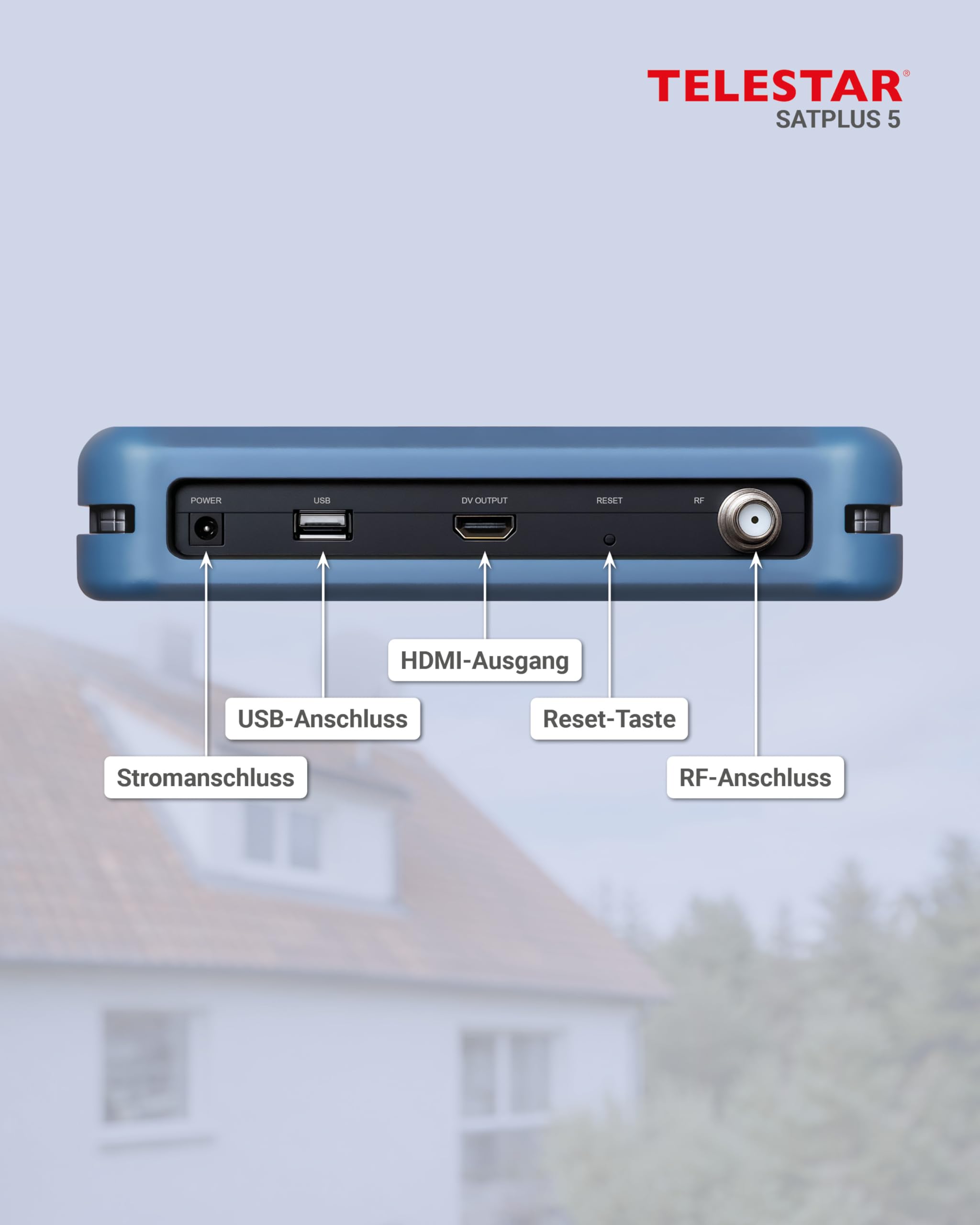 TELESTAR SATPLUS 5 – SAT Messgerät mit Live-TV-Bild | Für DVB-S/DVB-S2/DVB-C/DVB-T2, Unicable, 5″ Bildschirm
