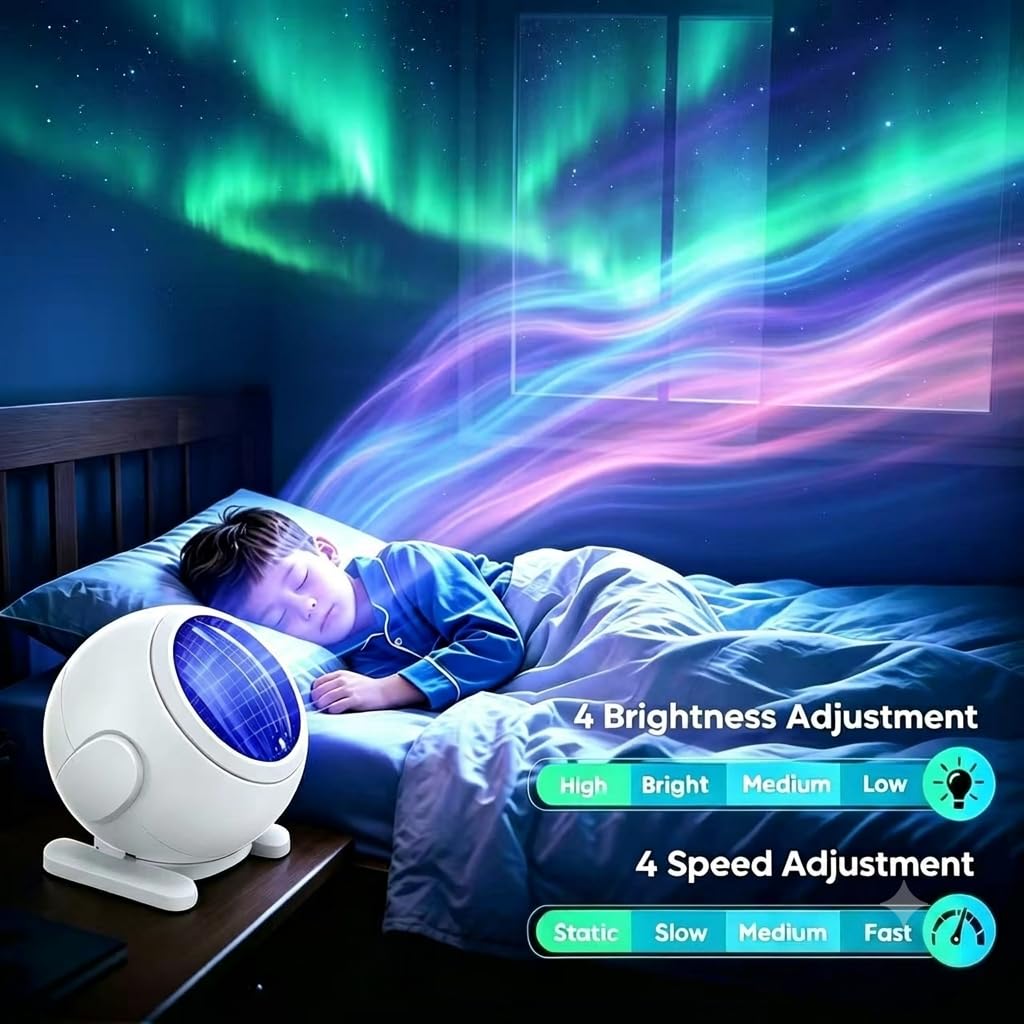 Proiettore aurora boreale, proiettore Aurora, regalo di compleanno per donne, regali per ragazze adolescenti, ragazzi, proiettore galassia per camera da letto
