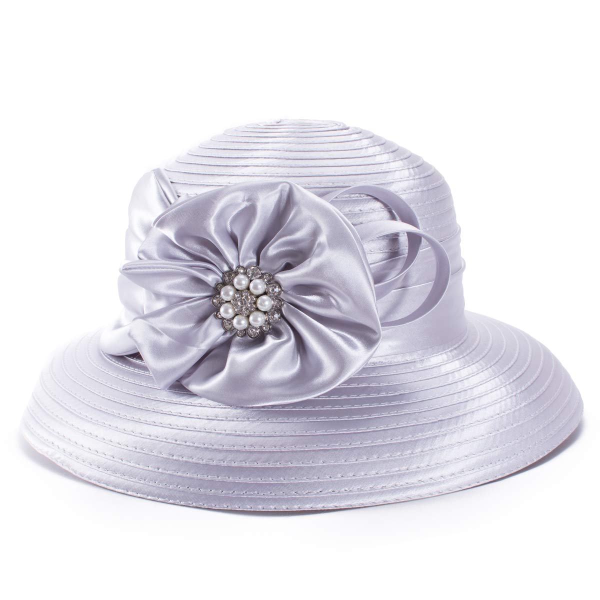 Lawliet Satin Ribbon Church Hat