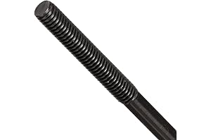 1/2"-13 Threaded Carbon Steel Rods for Industrial and Mechanical Applications
