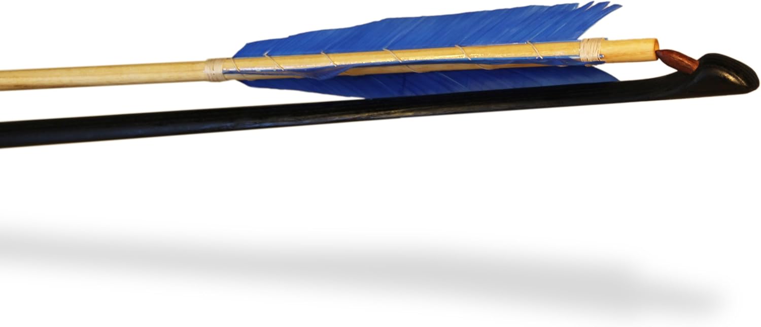 Carbonized Nanticoke Atlatl with Leather Handle (Black Charred Finish)