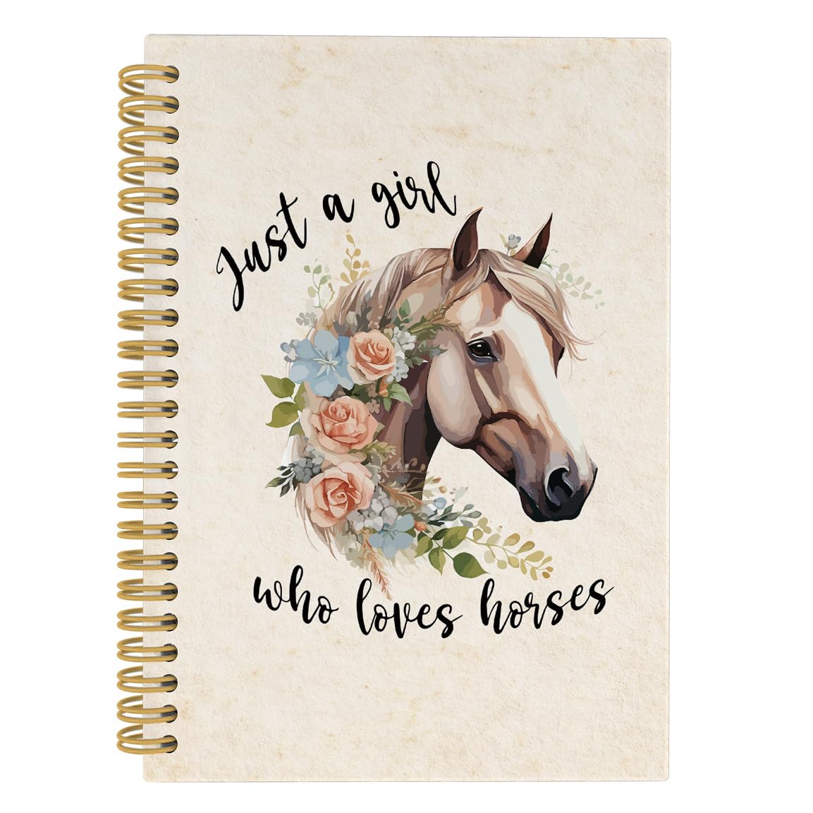Carnet à spirales pour filles et femmes ANIANG idée cadeau d'anniversaire thème cheval