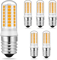 Vista 1 de Bombillas LED E17 para microondas sobre estufa, 6000 K/3000 K regulables para microondas, equivalente a 20 W, 30 W, 35 W, bombillas halógenas