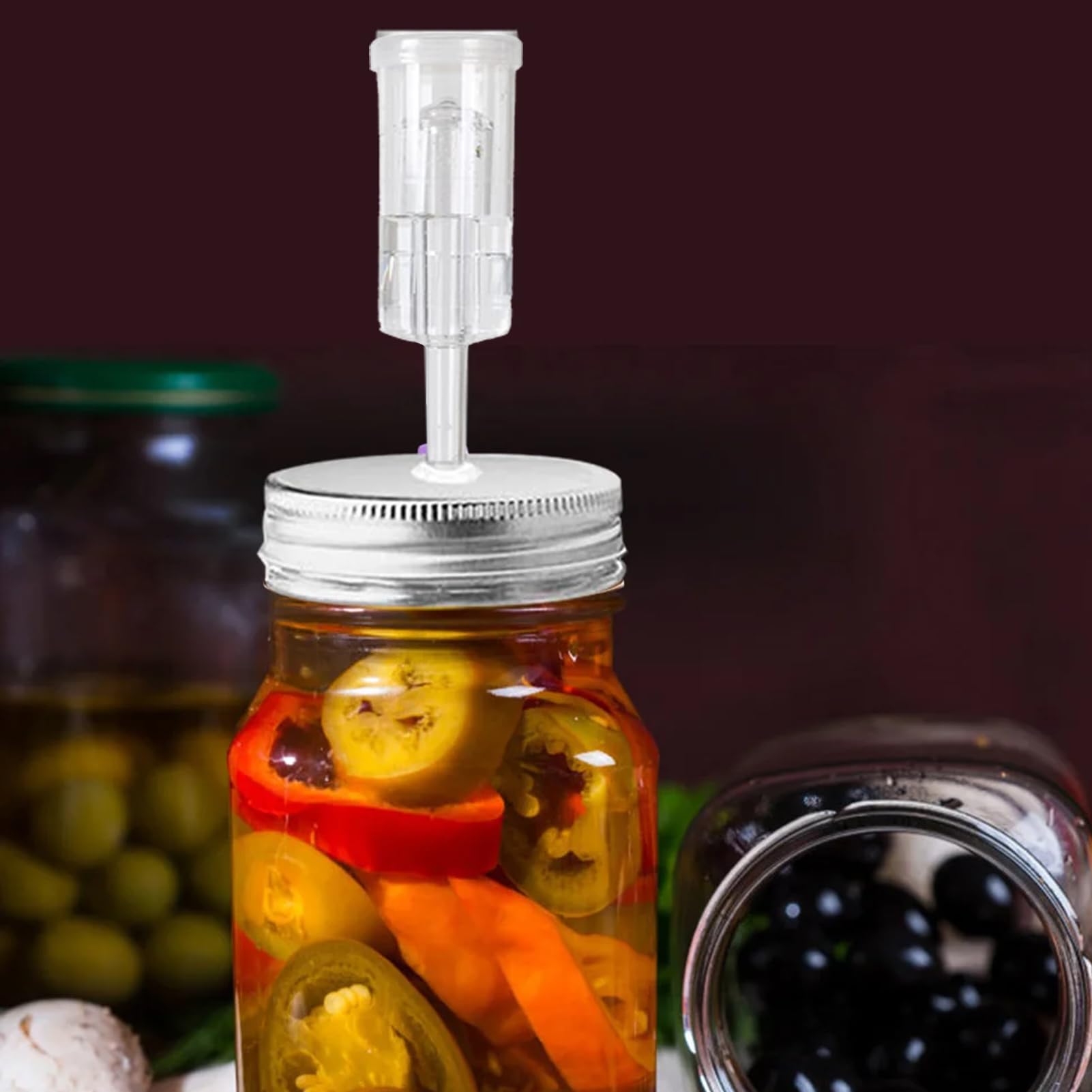 Set 2 Gorgogliatori Per Fermentazione - Con Tappi In Gomma, Per Vino, Birra, Crauti E Kimchi