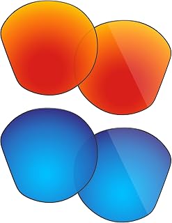 Polarized Lenses Replacement Compatible with Oakley Clifden OO9440 Sunglasses, Impact Resistant & Perfect Fit - Fire Red & Ice Blue
