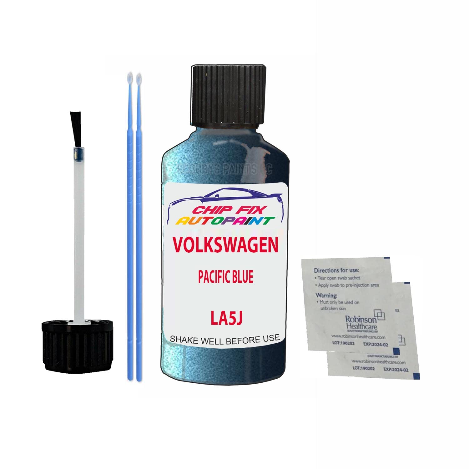Scoobys Paints Back In The Mix Pacific Blue Touch Up Paint For Volkswagen/Vw Atlas Cross Sport La5j 2010-2021 30Ml Bottle Brush Scratch Stone Chip Repair Pen
