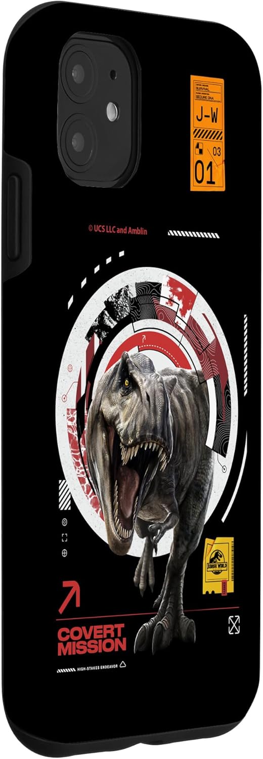 Jurassic World Rebirth T-Rex Covert Mission Case for iPhone 11
