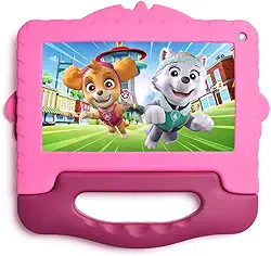 Tablet Infantil Patrulha Canina Skye com Controle Parental 4GB RAM + 64GB + Tela 7 pol + Case + Wi-fi + Android 13 + Quad Core Multi - NB422