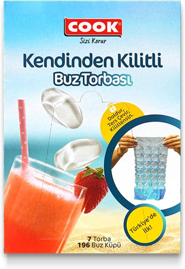 Cook Buz Torbası, Kendinden Kilitli (7 Adet/Kutu içi)