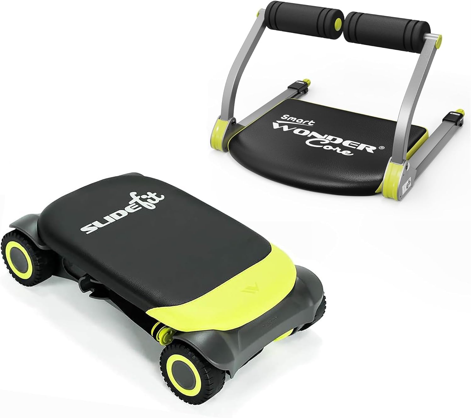 WONDER CORE Ab Roller Workout Equipment, Sit Up Exercise Equipment for Core Workout, Abdominal Exercise Machine for Home Gym