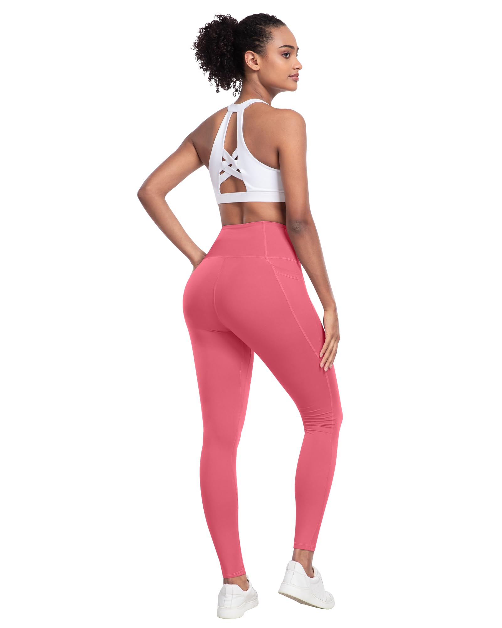 LZYVOO Leggings mit Taschen für Damen, 6er-Pack, weich, hohe Taille, Bauchkontrolle, Workout, Yoga-Hose