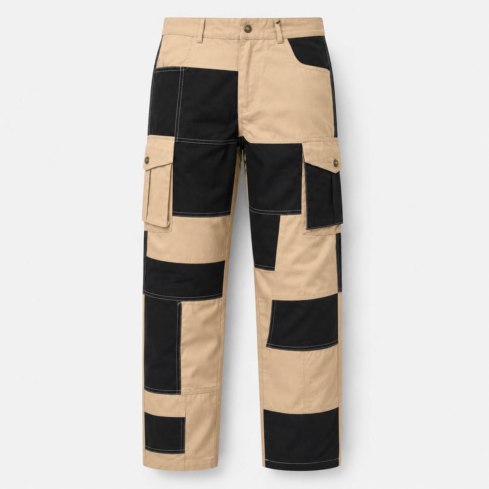 Generisch Set per il tempo libero da uomo, comodo e traspirante, in tinta unita, camicia a maniche lunghe + pantaloni alla moda, abbigliamento elegante per un appuntamento, abbigliamento leggero