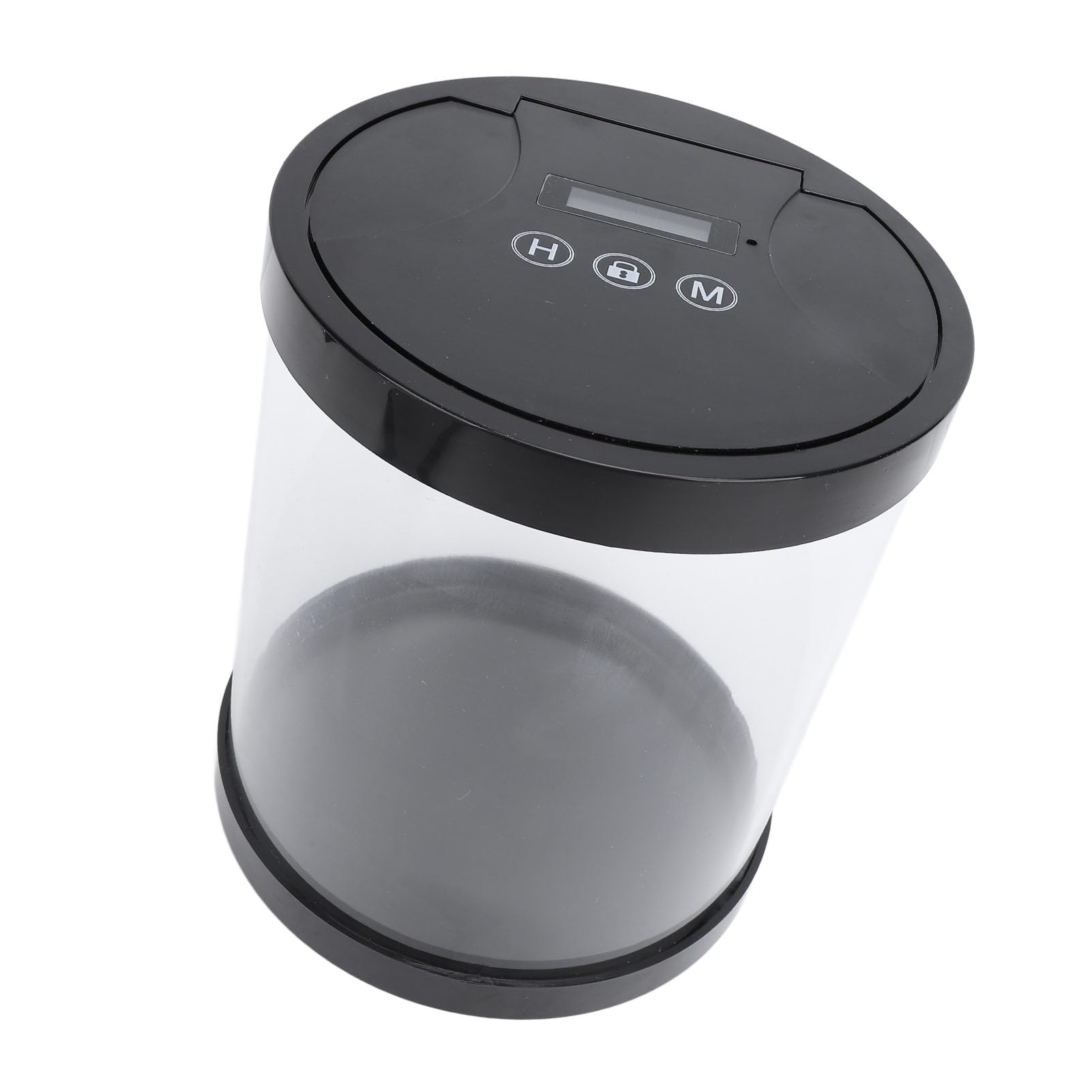 CHICIRIS Cassetta di Sicurezza Temporizzata Contenitore Elettronico Multiuso per L'archiviazione di Telefoni, Chiavi e Gioielli a Casa, in Ufficio o a Scuola, in Plastica, 5,7x6,5 Pollici (BLACK)