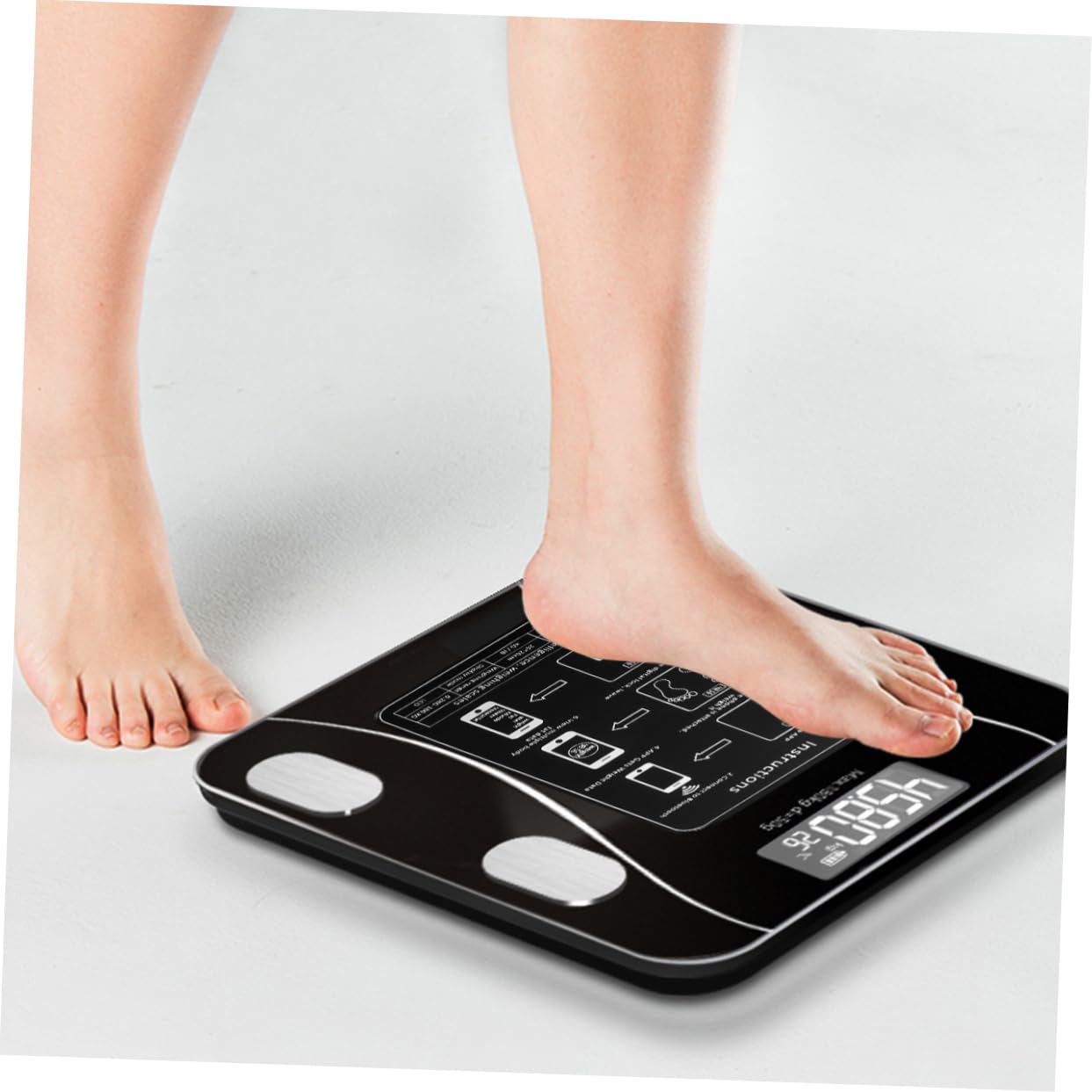 Bilancia Elettronica Intelligente USB Ricaricabile 0, 1-180kg Nero