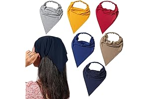 6 Pack Boho Hair Scarf Headband for Women