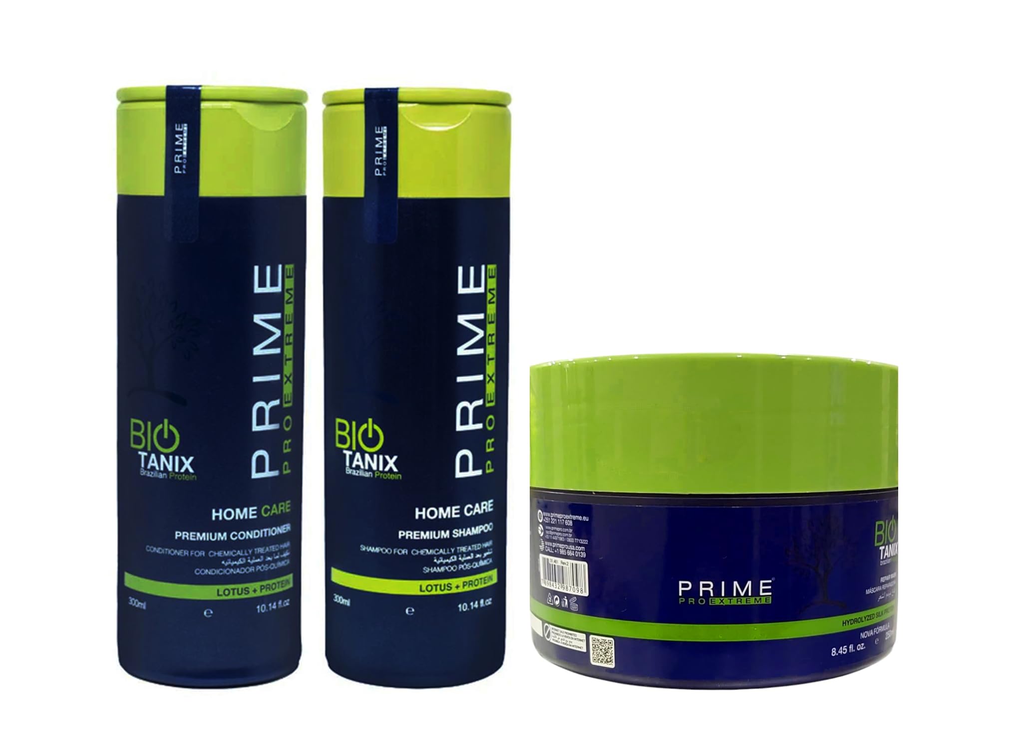 PRIME PRO EXTREME BIO TANIX Brazilian Protein Extreme Force Shampoo + Conditioner + Mask Kit Combo Pack For Men/Women
