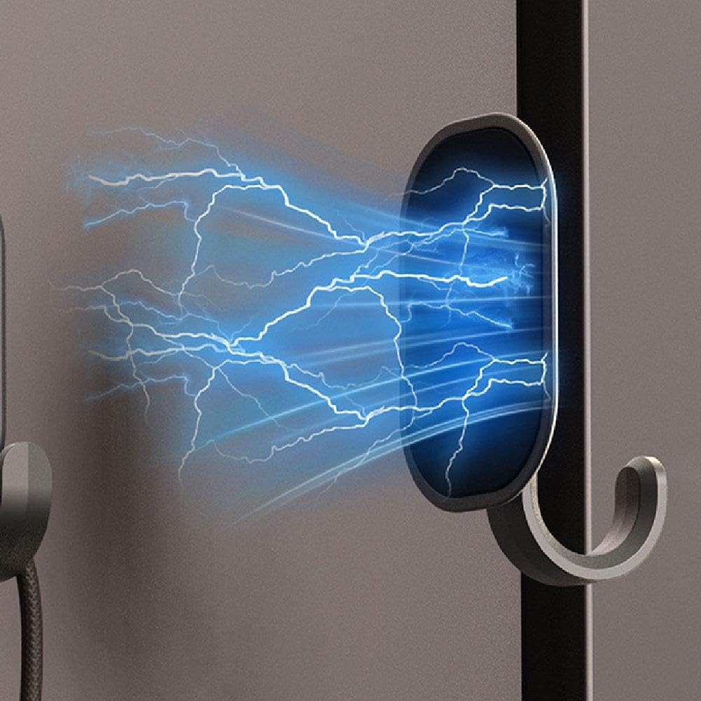 Ganci magnetici resistenti – Ganci magnetici girevoli per frigorifero, tenda, griglia, asciugamani, soffitto