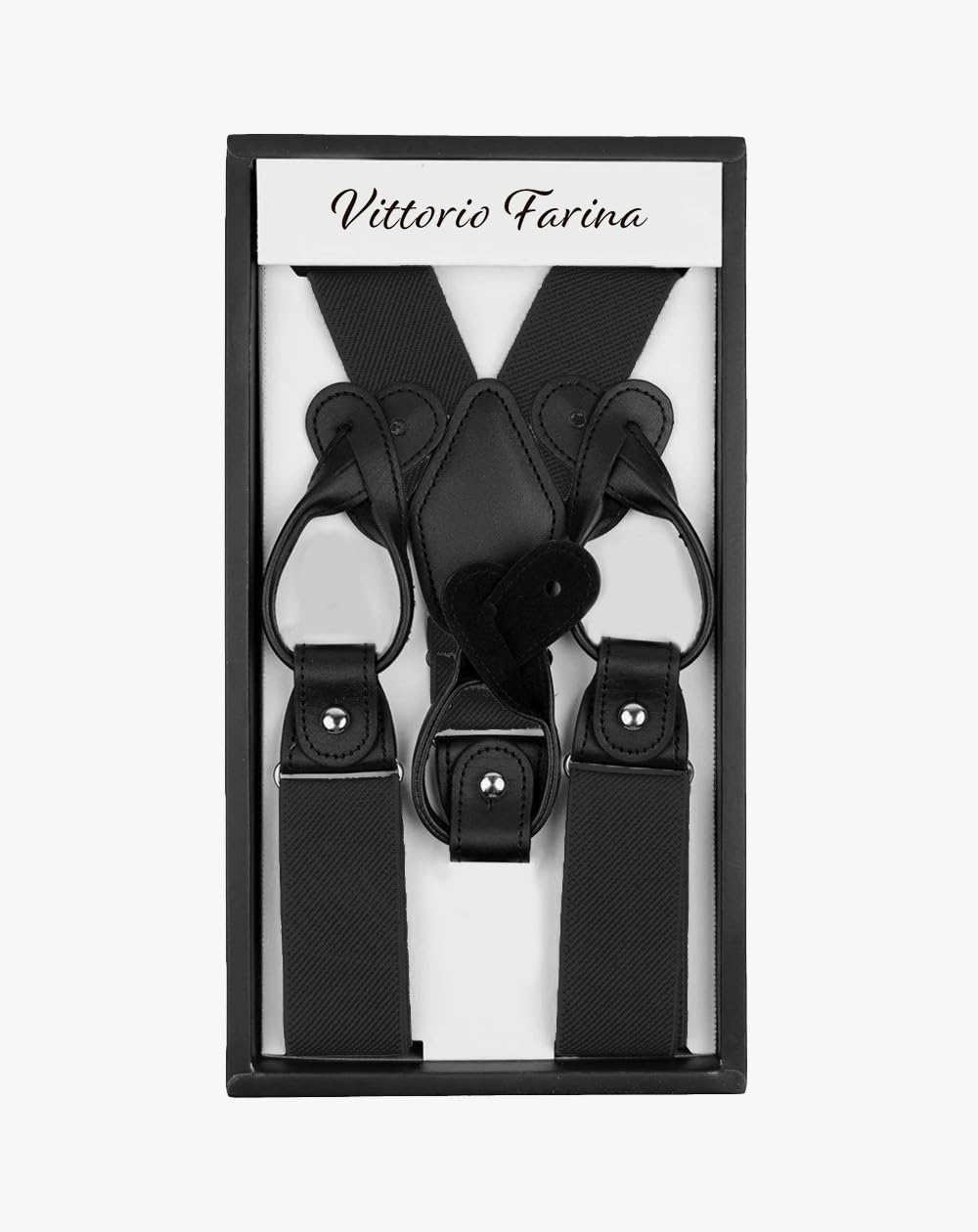 Adjustable Button End Suspenders - Vibrant Colorful Y-Back Elastic Tuxedo Suspenders