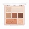 FOCALLURE 3 In 1 Makeup Palette, Eyeshadow Highlighter Blush Palette, Matte Shimmer Glitter Eye Shadow Palette, High Pigmented, Long Lasting, Blendable Colors Make Up Cosmetics Gift, Chocolate Waltz