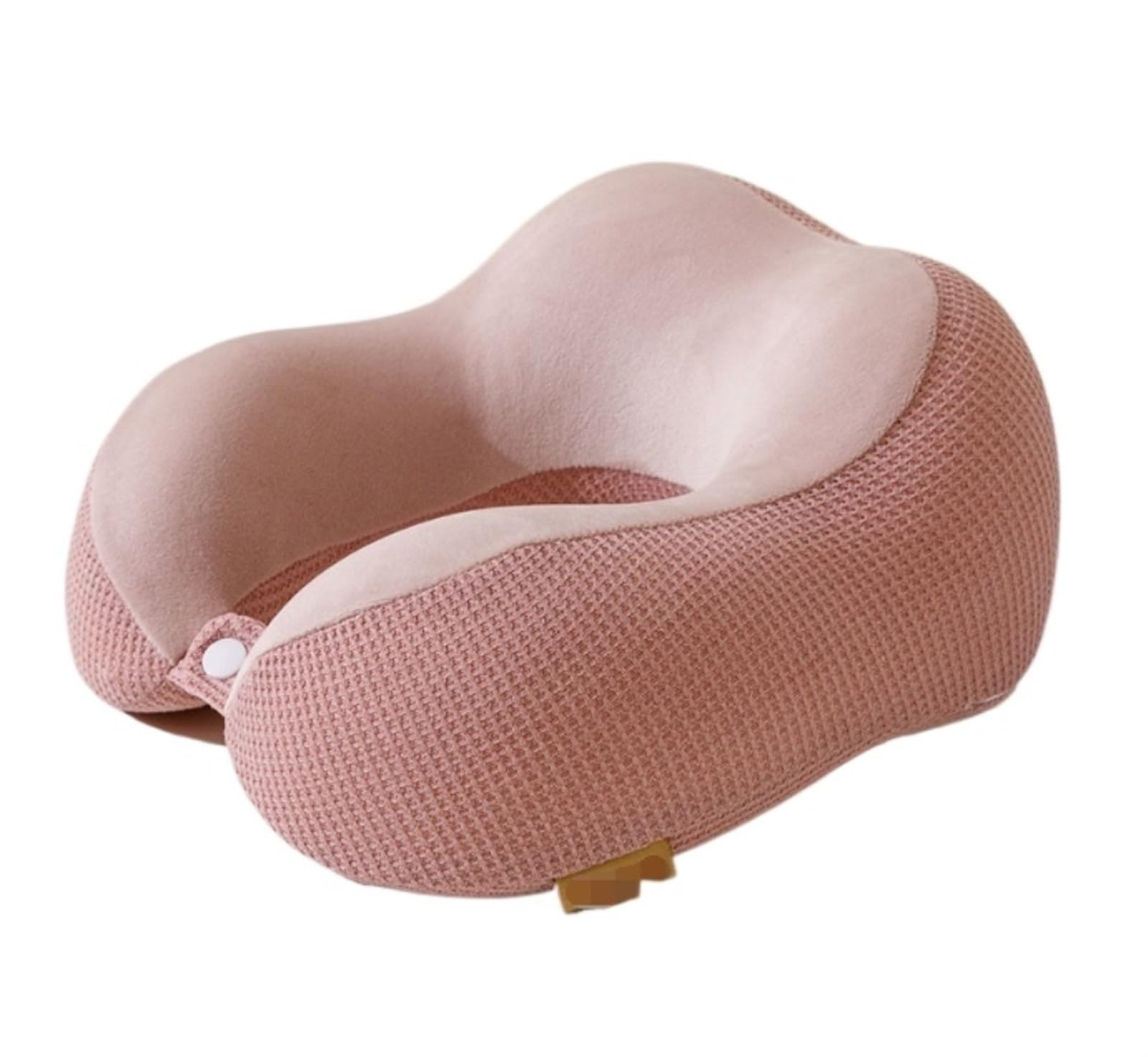Almohada Viaje Relajarse Almohada De Viaje Espuma Viscoelástica, Tela para El Cuello, Funda Extraíble para Aviones Ergonómica Oficina(Pink)
