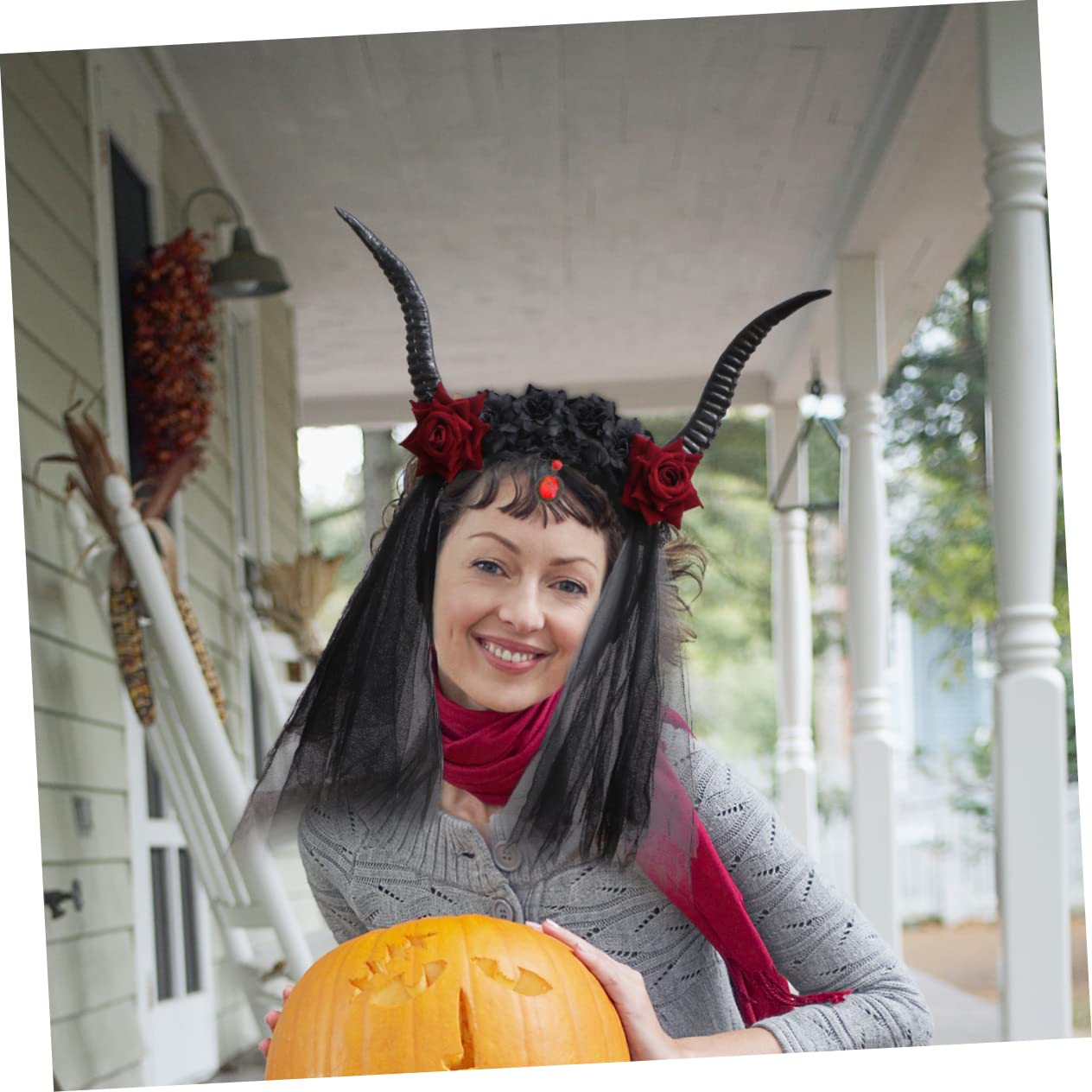 SHERCHPRY 1pezzi Copriccioci Eleganti per Feste Fermagli Creativi per Capelli Accessori per Capelli di Halloween Cercchietti alla Moda Decorazioni