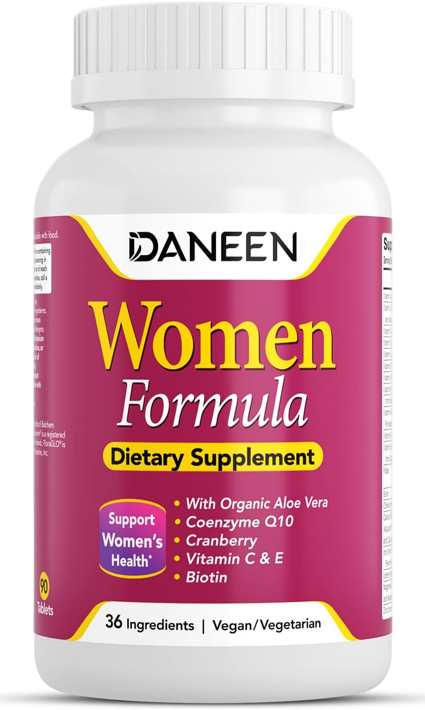 Premium Multivitamin for Women with Iron, B Complex, Zinc & Essential Nutrients – Daily Wellness Formula for Energy Metabolism, Immune Support & Foundational Health – 90 Tablets