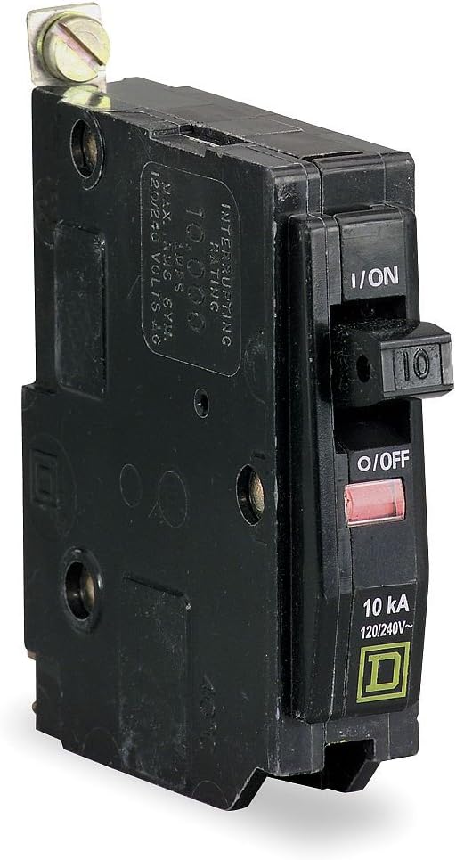 SCHNEIDER ELECTRIC Miniature 120/240-Volt 40-Amp QOB140 Molded Case Circuit Breaker 600V 150A, Black