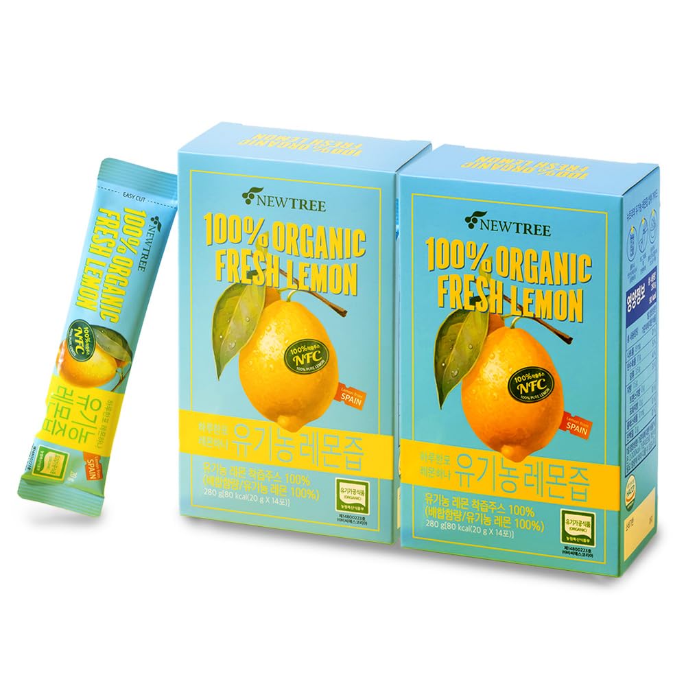 Amazon.com : NEWTREE 100% Organic Lemon Juice Stick, NFC Freshly
