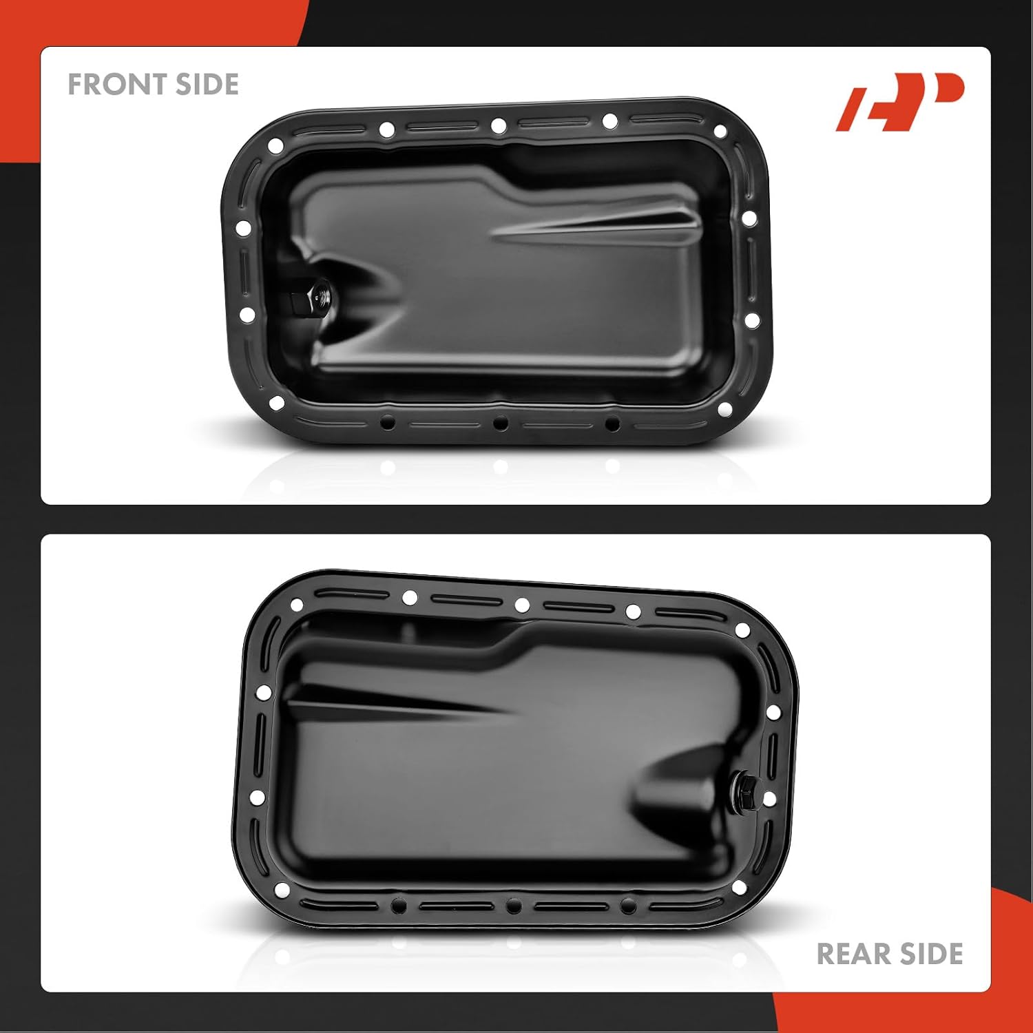 A-Premium Lower Engine Oil Pan Sump with Drain Plug Compatible with Dodge Charger 2011-2019, Challenger 2011-2020 & Jeep Wrangler 2012-2017, Wrangler JK 2018 & Chrysler 300 2011-2020, 3.6L