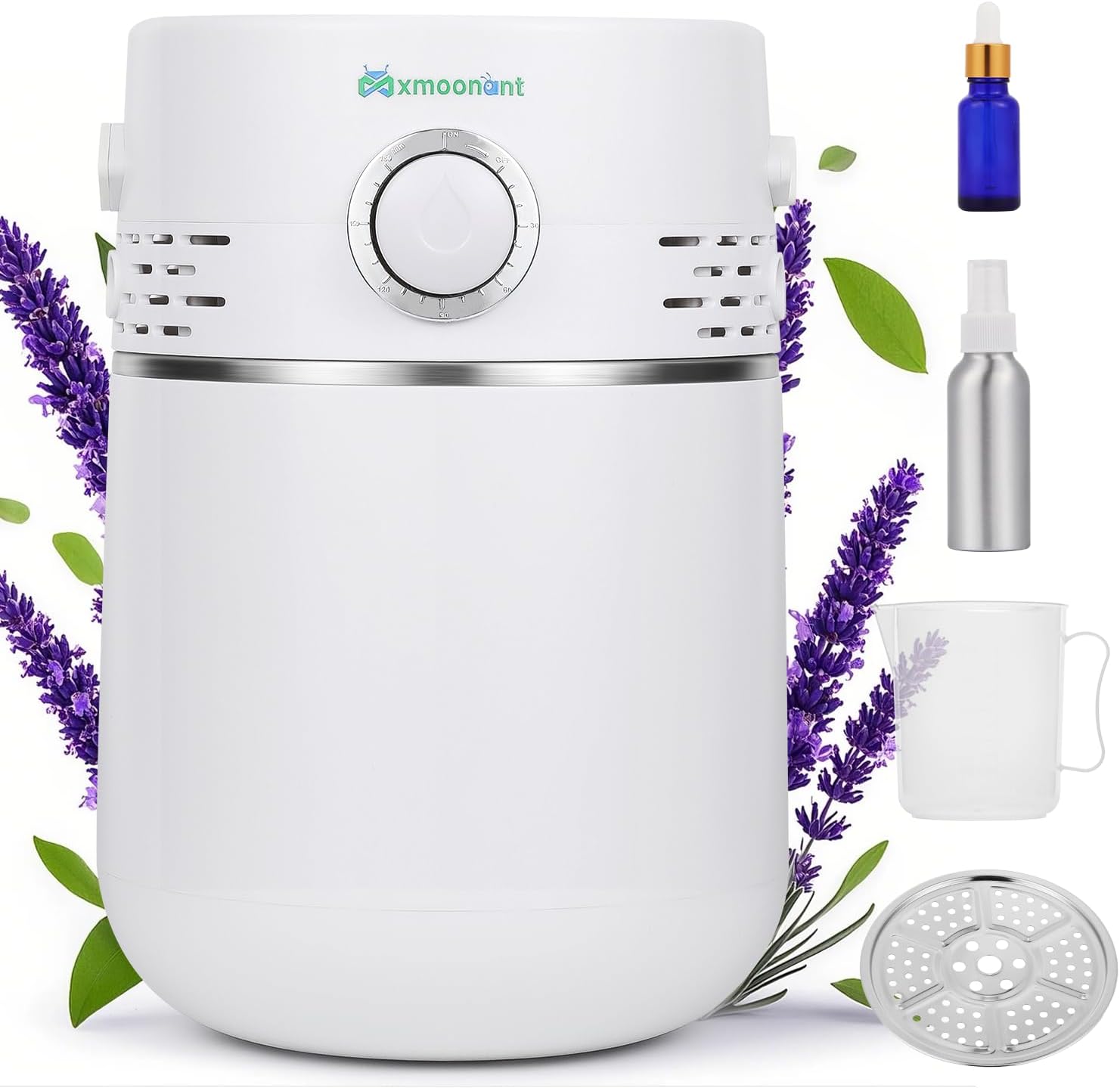 Mxmoonant 2 in 1 Hydrosol Maker & Water Distiller, Automatic Distillation Equipment with 0-180min Timer, 5L/1.32gal Large Capacity for Home