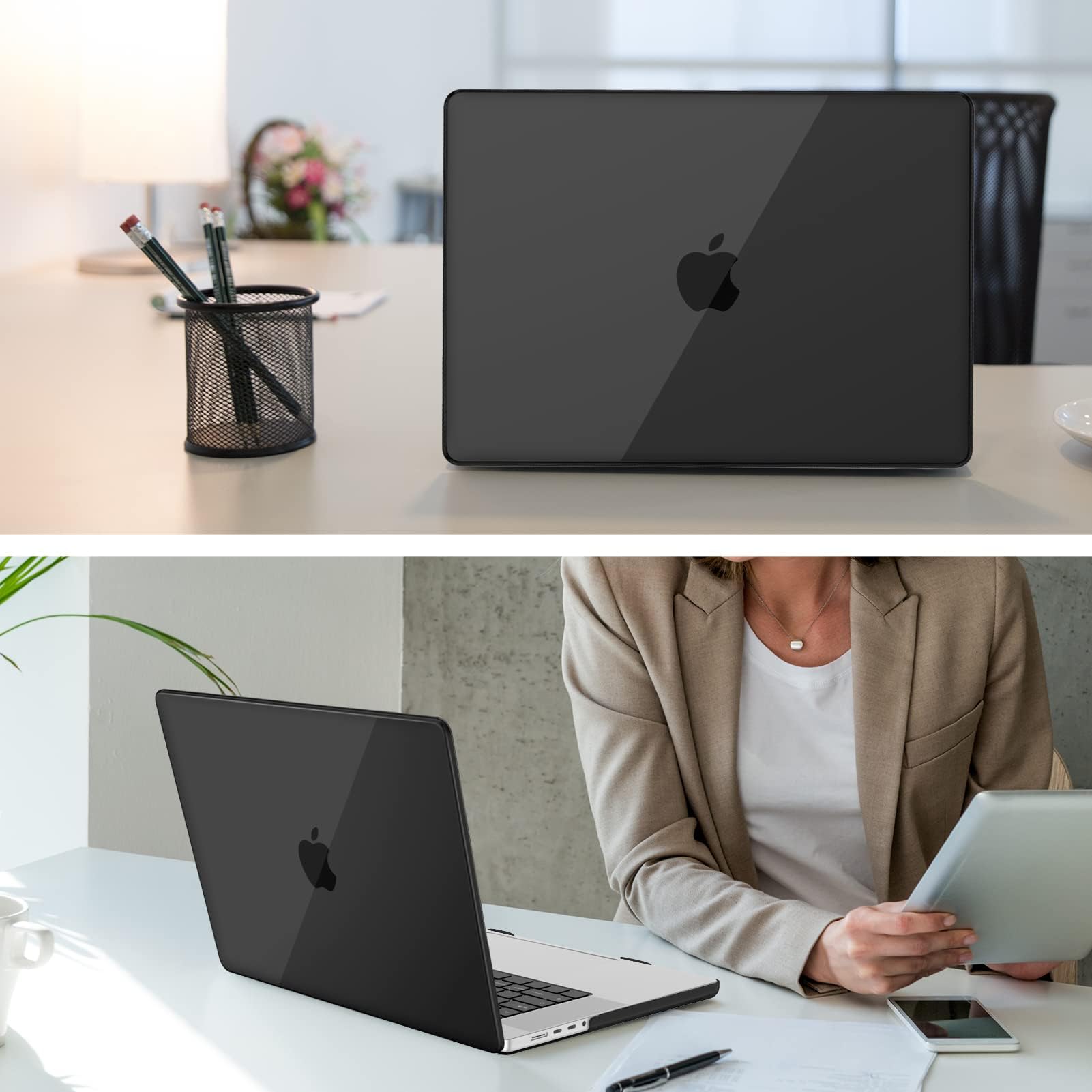 Dl3 Mobilak Compatible with MacBook Pro 13 inch Case 2024 2023 2022-2016 M2 M1 A2338 A2289 A2251 A2159 A1989 A1706 A1708 with/without Touch Bar, Protective Plastic Hard Shell Case Cover (Black)