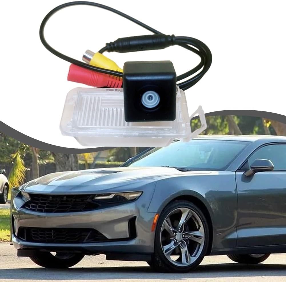 Rear View Backup Camera for Camaro 2010–2013 (Gen 5 Pre-LCI), IP67 Waterproof, 170° Wide Angle, NTSC/For PAL, 480 TV Lines, 12V DC