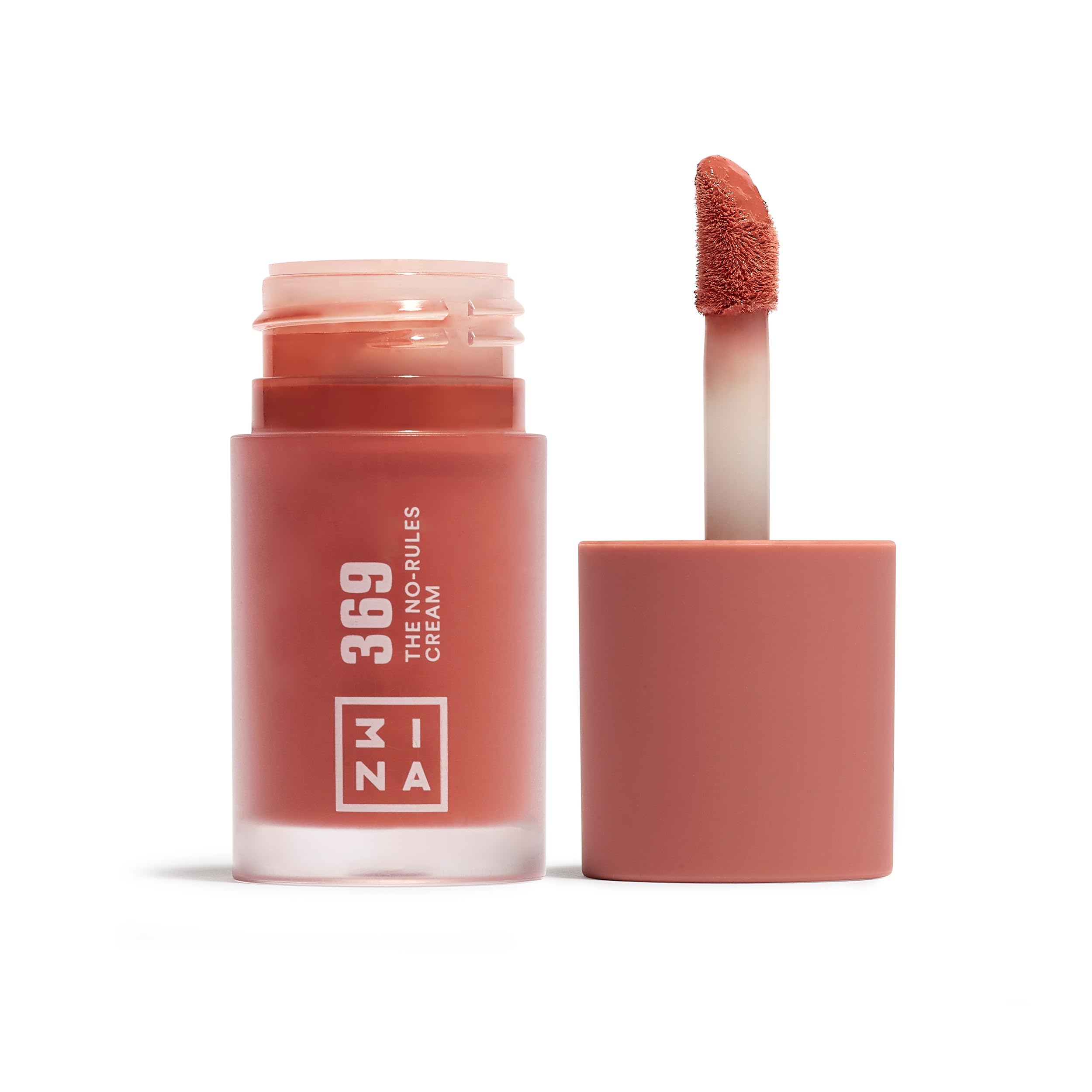3INA MAKEUP - The No-Rules Cream 369 - Colorete Líquido Marrón Rosado con Aceite de Almendras - 3 en 1 Mejillas Labios y Ojos con Acabado Natural - Vegan - Cruelty Free