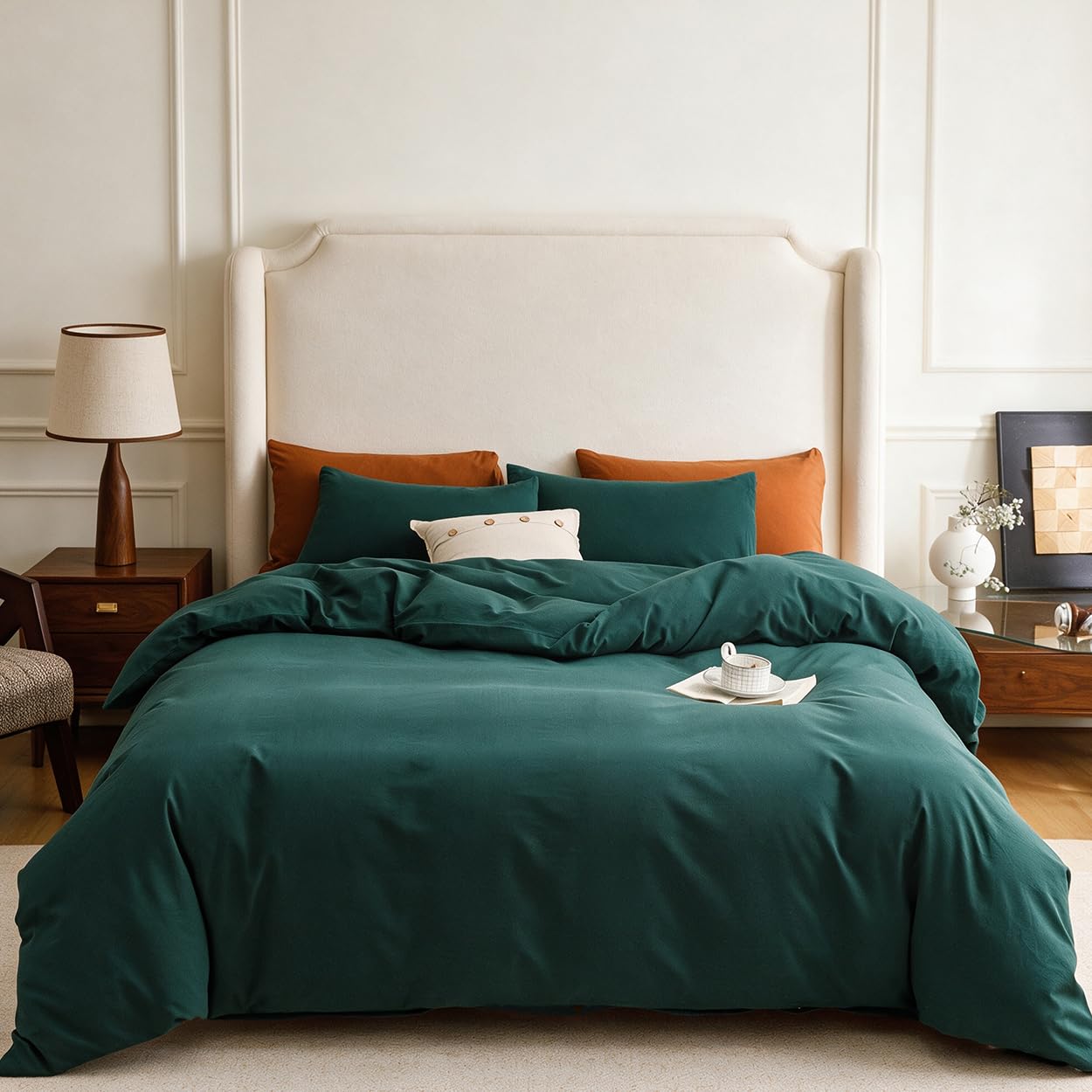 Washed Cotton Comforter Set - Twin 3Pcs -9 Washed Cotton Comforter Set - Twin 3Pcs -9