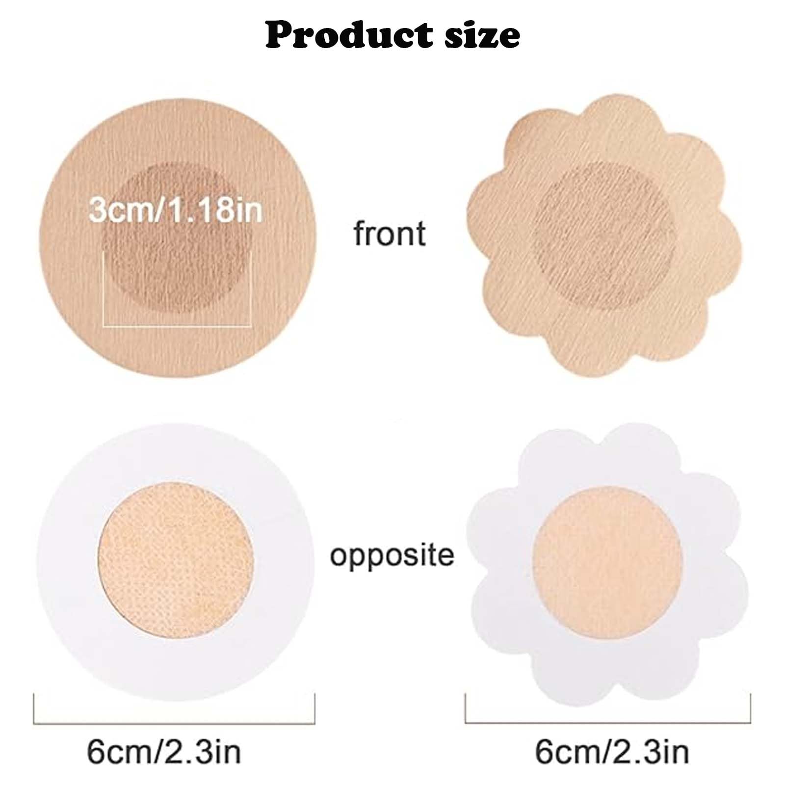 Chuppinz 80PCS Nipple Cover for Women, Nipples Shield Nipples Pasties Disposable Flower and Round Nipple Covers, Breast Pad(40 Pairs) Yellow - Image 2 thumbnail