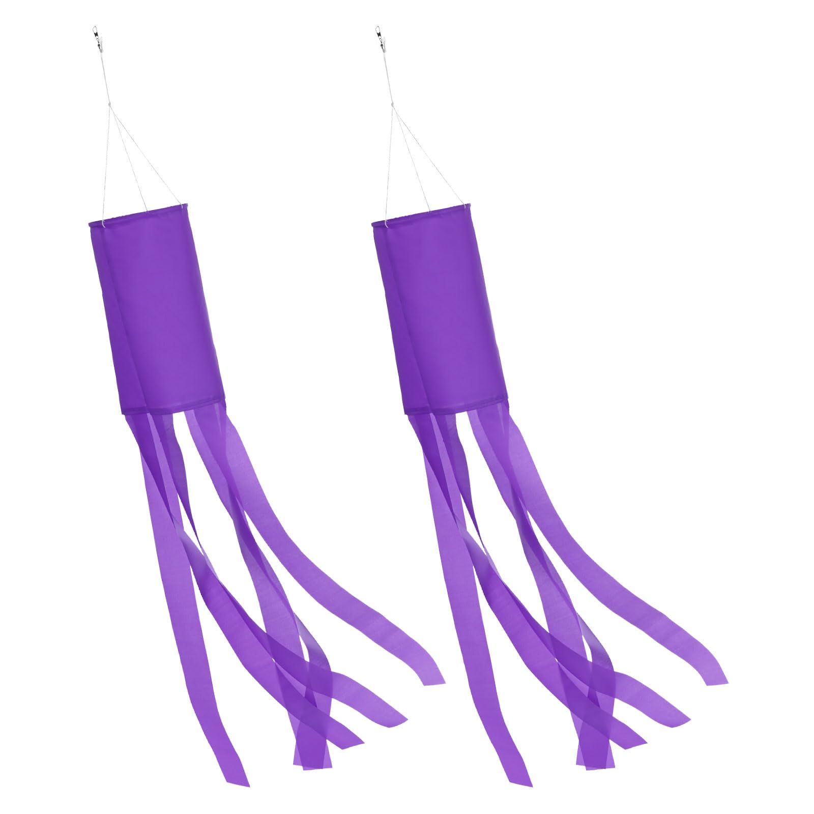 M METERXITY 2-Pack Windsock Flag 39.4in/100cm, Colorful Wind Socks, Purple — image 1