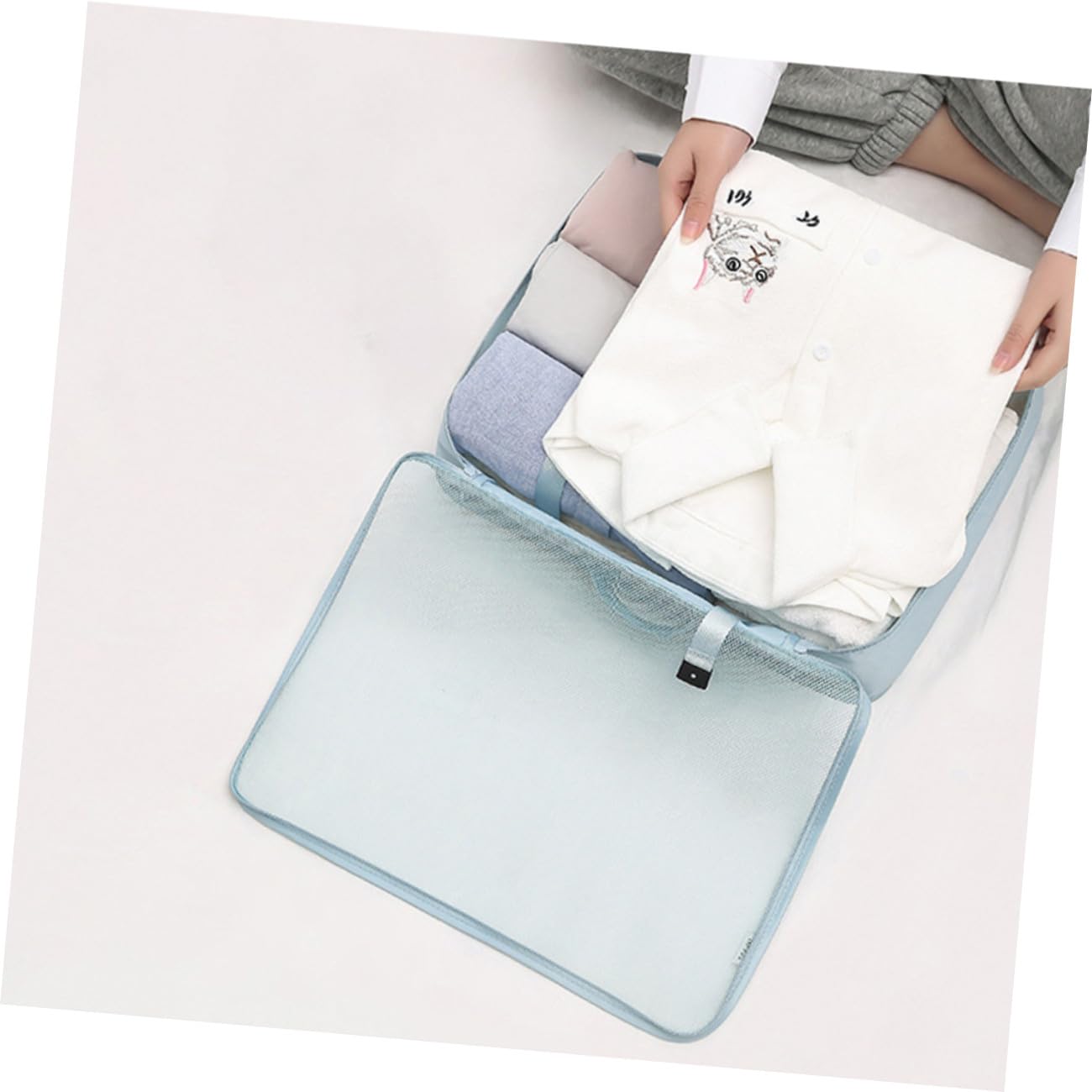 Didiseaon Porta Indumenti da Viaggio Cerniera Organizer Borse per Vestiti e Biancheria Intima Custodia per Articoli da Toeletta e Cosmetici da Viaggio