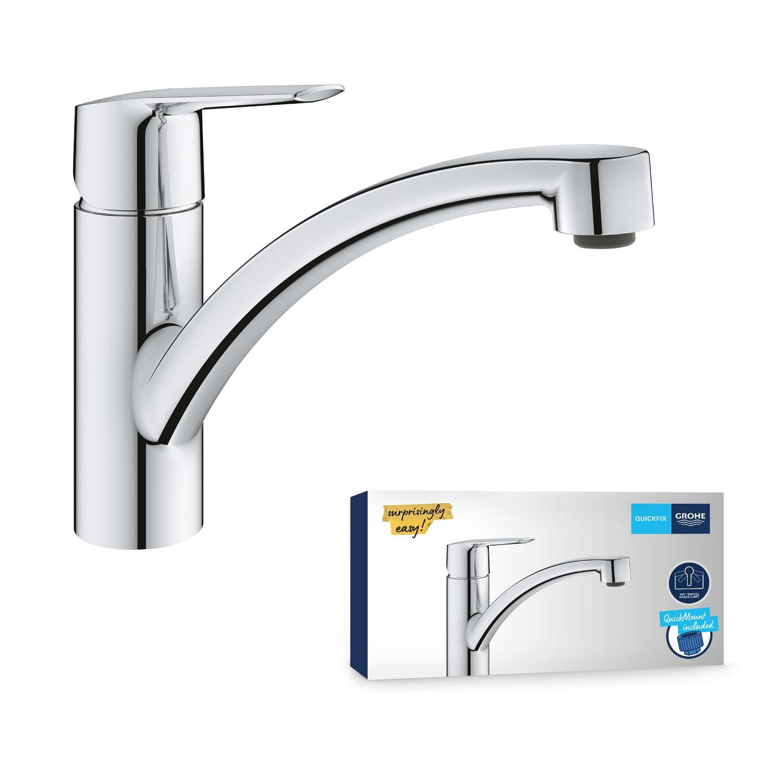 GROHE Mitigeur monocommande Evier Start Chrome 31138002