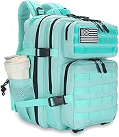 Vista 32 de Mochila táctica de asalto de 45L, mochila de 3 días con Molle, mochila impermeable para mochilas tácticas, Grande, Mochila