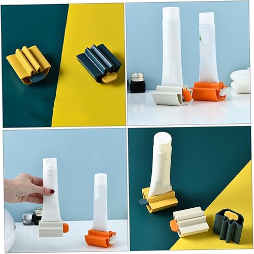 Miniatura 8 de Healifty 4 piezas de tubo de pasta de dientes para dispensar pasta de dientes fácil para accesorios de baño, incluye y colores