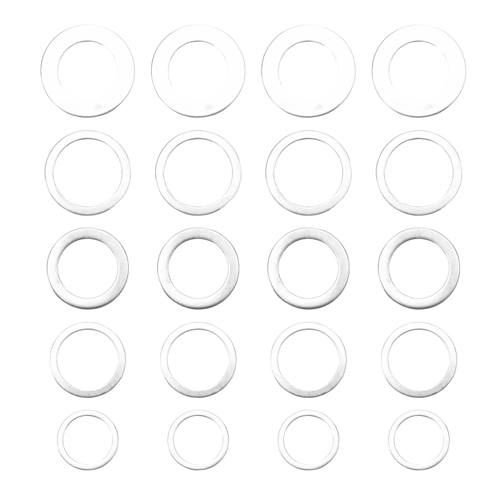rirue 20 Pcs Saw Blade Bushing Set Saw Blade Adapter Ring Saw Blade Spacer,for Saw Blade, Marble Blade Inner Hole Conversion,