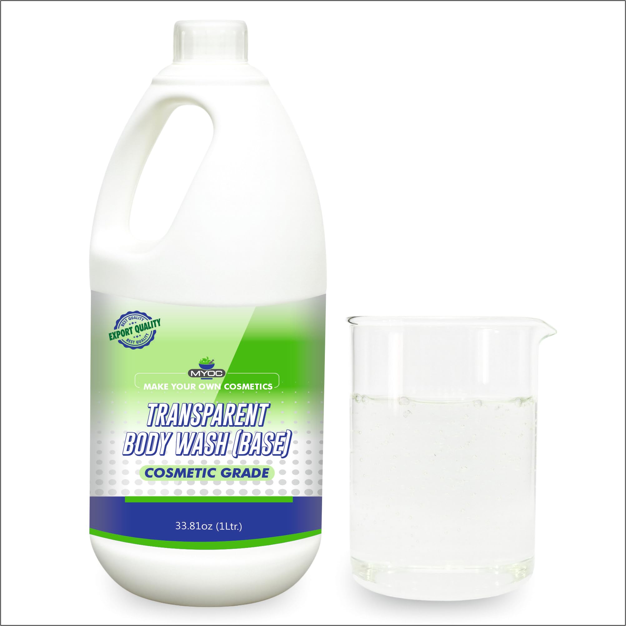Transparent Body Wash Base Cosmetic Grade Sulphate-Free Base for DIY Shower Gel Body Cleanser Formulations Ready-to-Use Concentrate for