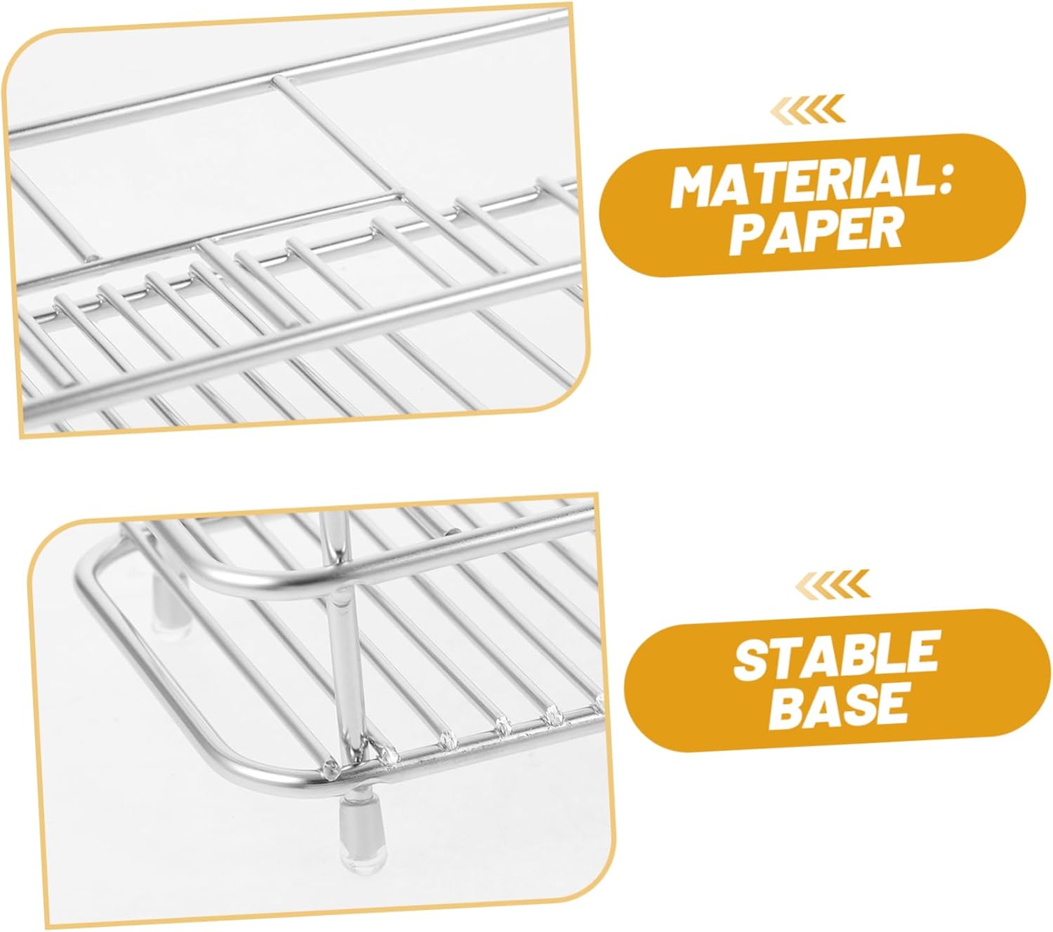 ABOOFAN Stainless Steel Toothbrush Holder for Bathroom Makeup Brush Stand with Slots Storage Rack for Home Supplies Keeps Toothbrushes Clean and Dry